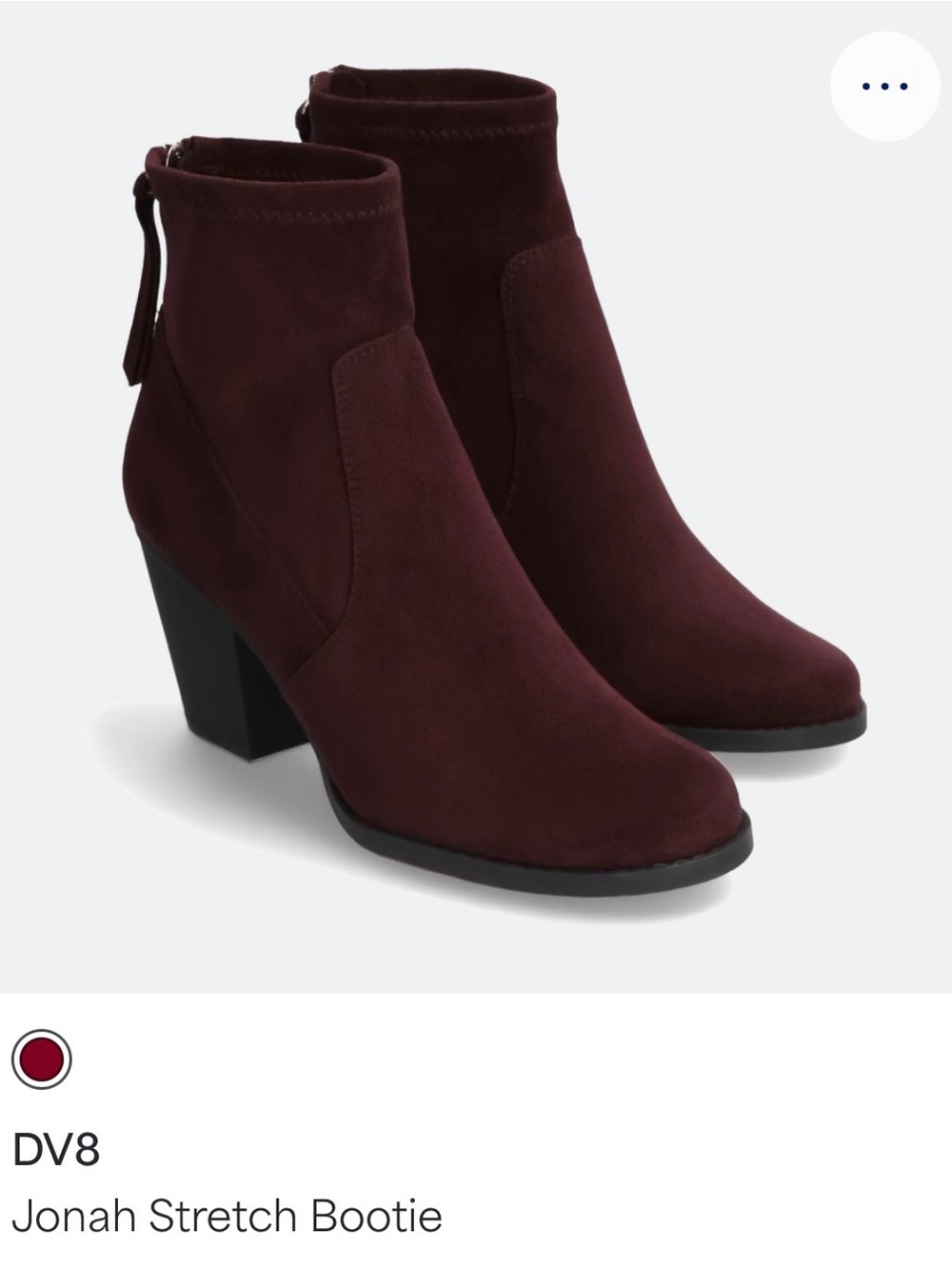 DV by Dolce Vita Jonah Stretch Bootie in Wine